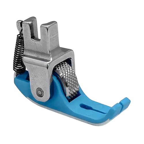 Narrow Roller Presser Foot for Industrial Single Needle Lockstitch Sewing Machine (Diamond Wheel) - color: Diamond Wheel