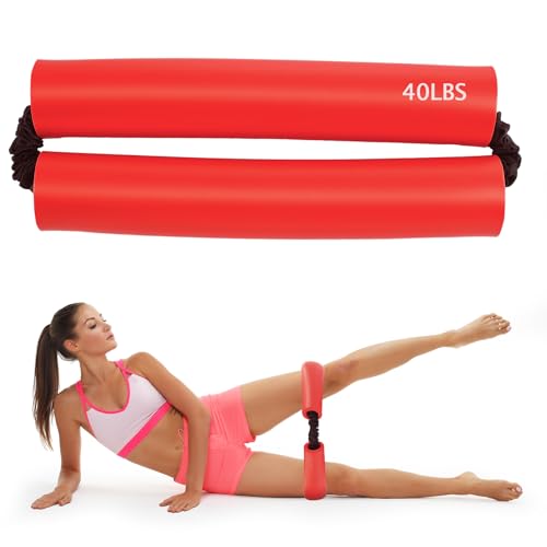 Hiboom Hip Core System, Loop Resistance Bands for Workout, Glute Workout Bands to Stretch and Strengthen Legs, Butt, Hips, Thighs and Glutes, Elastic Exercise Equipment for Women, Men - color: Red