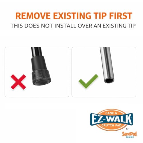 EZ-Walk/SandPad LandPad All Terrain Stabilizer Crutch Tips (Paired Pack) Made in the USA - size: Paired Pack (Crutches Only)