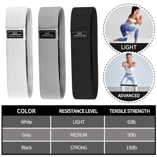 Halloscume Yoga Mat Bag Set for Women Including Yoga Tote Bag (Without Mat) Booty Resistance Bands Non Slip Sports Socks Silicone Ties for Pilates Travel Workout Office Home Gym - color: Black