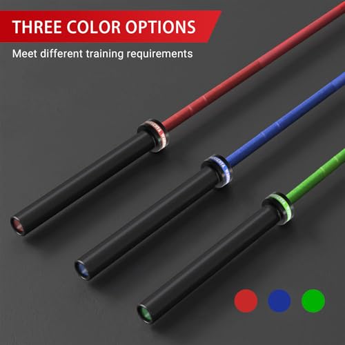 7FT Olympic Barbell 45lb,28MM 2 Inch Olympic Bar for No. 45 Steel,Olympic Weight Bars for Lifting,CrossFit,Bench Press,Deadlift,Squats,Strength Training bars - color: DarkGreen-700LBS