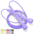 SPORTBIT Adjustable Jump Rope for Fitness and Exercise | Fitness and Exercise, Cardio, Boxing, and Weight Loss, Speed Rope, Men & Women - color: Purple