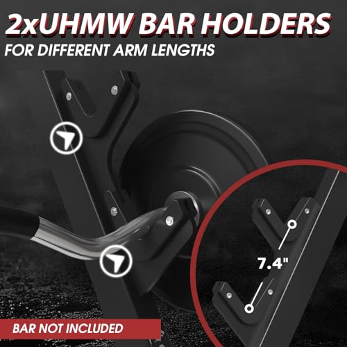 Mikolo Preacher Curl Bench, Seated Arm Isolated Barbell Dumbbell Bicep Station, Bicep Curl Machine with 2 Bar Holders for Home Gym - color: BLACK