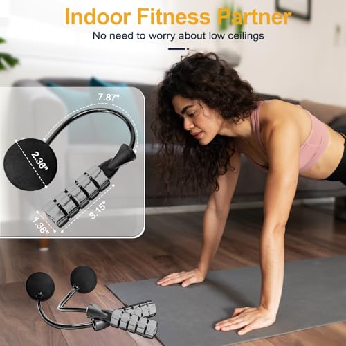 2 in 1 Jump Rope for Women Men and Kids - Tangle-Free Cordless Skipping Jump Rope with Ball Bearings and Foam Handles for Rapid Speed Fitness Workouts - color: Gray