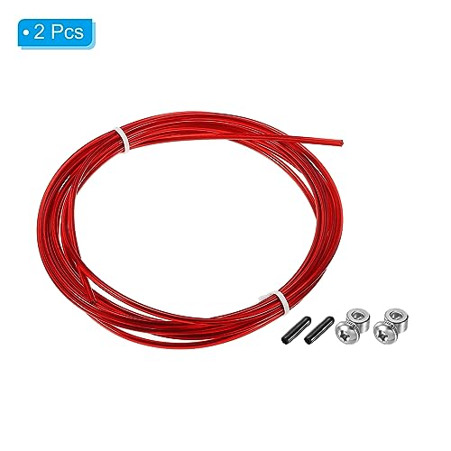 PATIKIL Speed Jump Rope Replacement Cable, Professional Skipping Rope Steel Wire Replace for High Speed Jump Ropes - color: Red