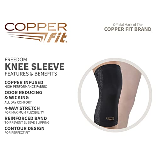 Copper Fit Freedom Knee Compression Sleeve - size: Large
