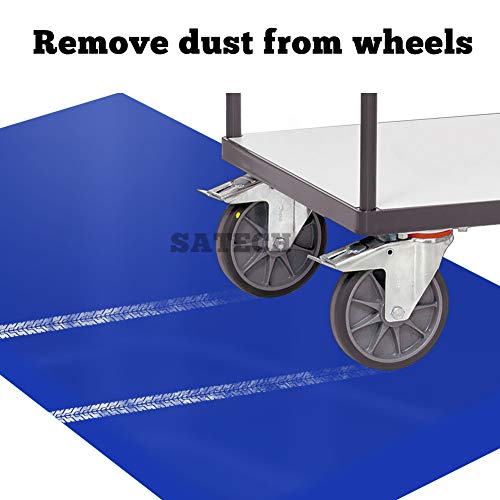 SATECH Sticky/Tacky/Adhesive Mat 26" x 45" Blue (Case of 4 Mats,30 Sheets Each) for Cleanroom Laboratory Hospital Construction Pets - color: Blue, size: 26" x 45"