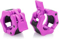USA Made Olympic Barbell Collar 2 inch Quick Release Pair of Locking 2" Pro Weight Bar Plate Locks Clamp Clips for Workout Weightlifting Fitness Training - color: Pink, style: Classic Imported