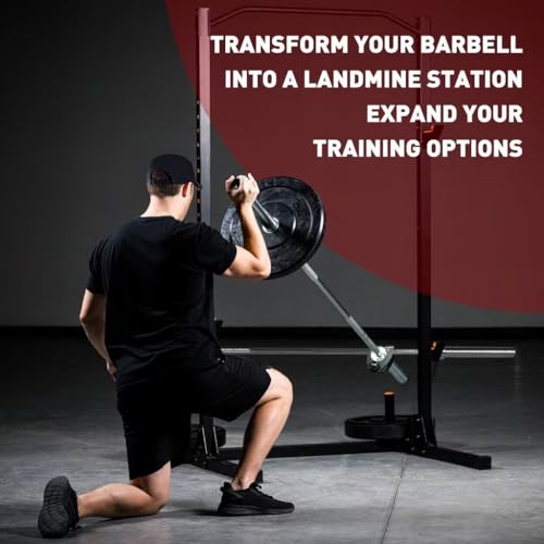Home Gym Clips - Load Dumbbells on Barbells, Convert to Landmine Attachment, T-Bar Row & Dip Belt Hook | Multi-Functional Weightlifting Clamps for Barbell, Functional Training & Home Gym Equipment