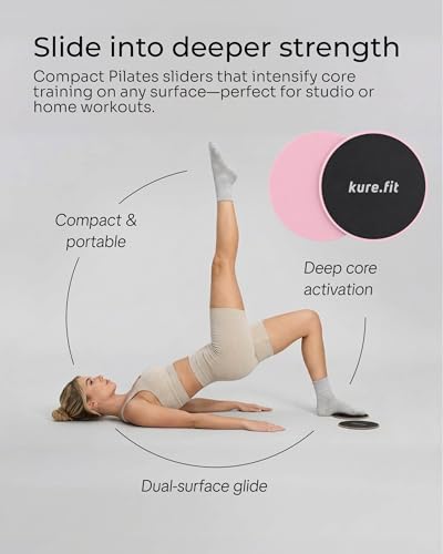 Pilates Kit for Women – Home Pilates Equipment Set with Ring, Ball & Resistance Bands | Pilates Starter Kit with Accessories in Gift Box - color: Pink, style: Core Kit - 10PC