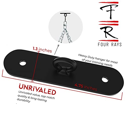 360 Rotation Heavy Bag Chain, Punching Bag Hanger with Stainless Steel Swivel Chain and 4 Snap Hooks, Mount for Hammock, Gym Swing, Yoga Swing, Trapeze - size: Ceiling Mount Bracket 5 Inch