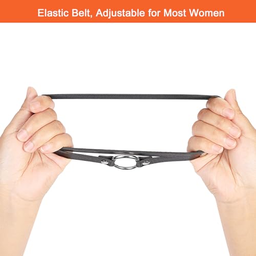 Adjustable O-ring Leg Garter, Elastic Thigh Garters Belt for Women, 1 Pair - color: Orange