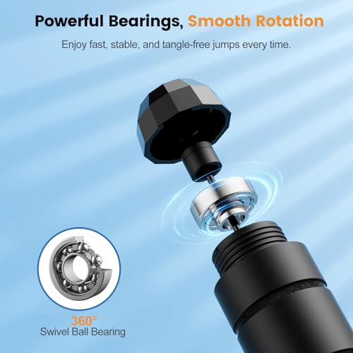 Jump Rope,Tangle-Free Rapid Speed Jump Rope with Ball Bearings for Men,Women and Kids,Adjustable Steel Skipping Rope with Ergonomic Foam Handles,A Ideal Equipment and Accessories for Workout,Fitness,Exercise,Home Gym,Slim Body - color: Black