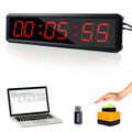 Independent Button Type 1.5-inch Fitness Room Rest Timer, Suitable for Gym Exercise/School/Home Exercise/Boxing Gym/Indoor Rock Climbing (1.8-inch Data PC Transmission Mode)