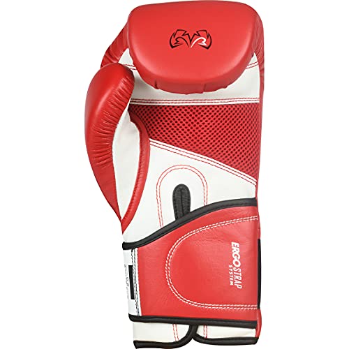 RIVAL Boxing RB2 2.0 Super Bag Gloves, Hook and Loop Closure - High-Density, Multi-Layered Padding, and Breathable Mesh Palm - color: Red, size: Small