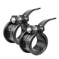 Olympic Barbell Clamps 2 inch Adjustable Barbell Clips Quick Release Pair of Locking Weight Clips for Bars - color: Black