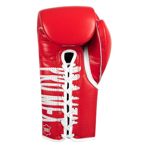 Title Boxing Pro Mex Professional Edge Lace Training/Sparring Boxing Gloves - color: Red, size: 18 oz