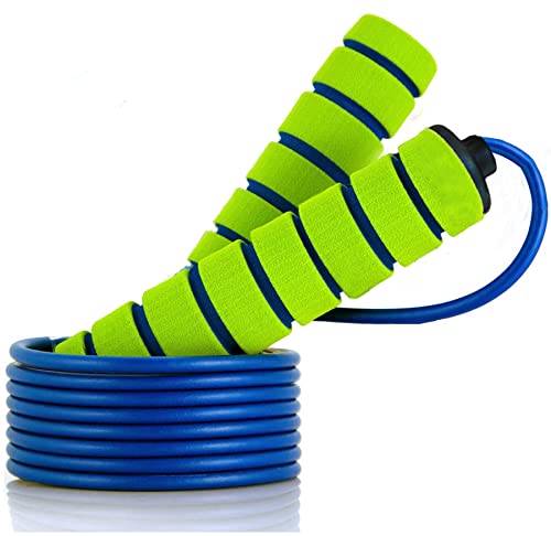 Jump Rope, Jump Ropes for Kids, 2 Pack Kids Jump Rope Lightweight &Adjustable &Durable jumping rope for Fitness-Speed Jump Rope for Women Men Youth, Foam Grips Handles for, Workout - color: Green+Orange