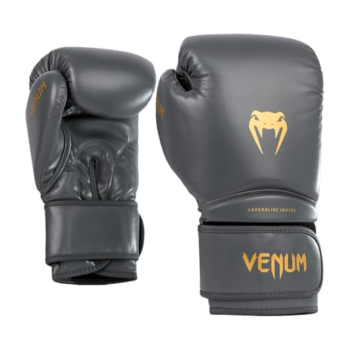 Venum Contender 1.5 Kids Boxing Gloves - color: Graphite/Gold, size: 6-Ounce