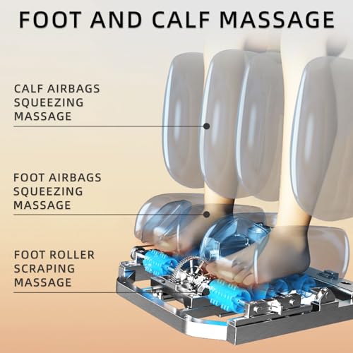 MassaMAX 4D Full Body Massage Chair for Daily Comfort Upgrade-Yoga Stretch, AI Voice Control, 55" SL Track, Zero Gravity, Extendable Footrest, 15 Modes, Foot Rollers, Waist & Calves Heating with Cover - color: Black