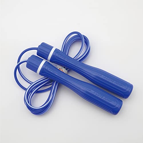 KSY Kids Jump Rope (Crystal Series) – Durable PVC Jump Rope for Kids Ages 6-12 – Lightweight, Adjustable, and Tangle-Free – Made in Korea - color: Kids Pop Blue