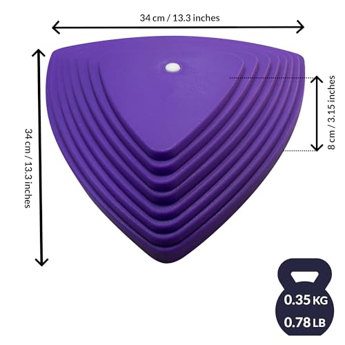 Stunt Trainer Stand for Cheerleading | Portable Cheer Balance Trainer | Stunting Flyer Practice Platform | Lightweight Gymnastics Balance Block | Cheerleading Equipment for Safe Skill Training - color: Purple v3