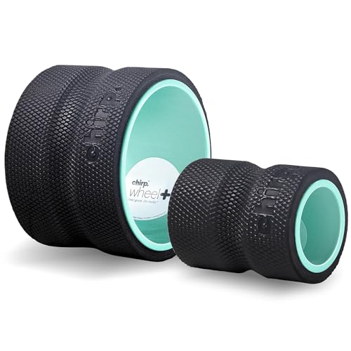 Chirp Wheel+ Foam Roller 2-Pack, Back & Neck Pain Relief, Mint | Back Roller Wheel Set, Foam Roller for Back Pain, Deep Tissue Relief, 4/6 in, Neck and Muscle Recovery - size: 2 Pack