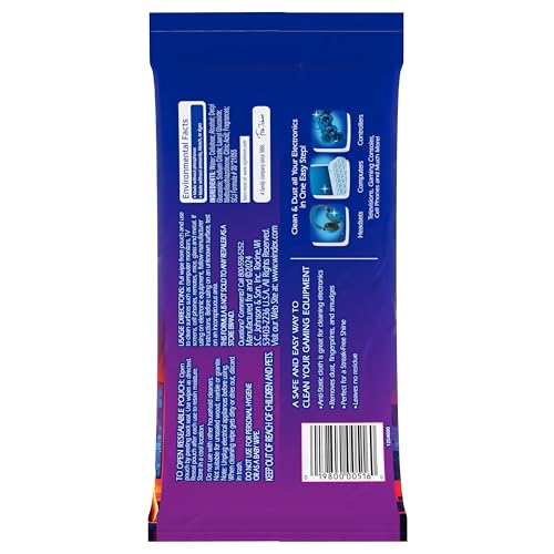 Windex Gaming Cleaning Wipes, Pre-Moistened Wipes to Instantly Clean all Gaming Gear and Electronics, Resealable Packaging for a Freshness Lock, 25 count (Pack of 12) - size: 25 Count (Pack of 12)