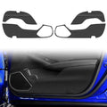 TOMALL 4pcs Car Door Anti Kick Pads Stickers Compatible with Honda 10th Gen Accord 2018+ Door Anti-Scratch Guards Protector Carbon Fiber Interior Modification Film Decals Trim Decor (Carbon Fiber)