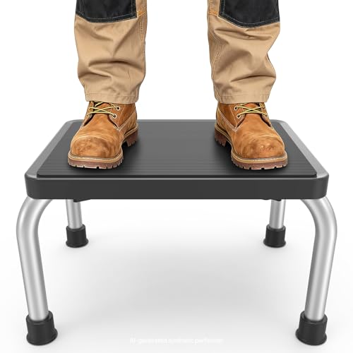 Loyoda Step Stools for Adults with Non-Slip Feet & Platfrom, Lightweight | Heavy-Duty Step Stool, Holds up to 350 lbs – Perfect for Bedroom, Kitchen & Bathroom
