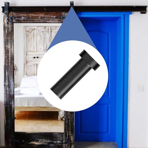 5 Pack Barn Door Wall Spacer with lag Bolts, Wall Anchor for Flat Track for Sliding Barn Door Hardware Track Spacers (50mm/1.97inch) - size: 50mm/1.97inch
