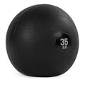 Titan Fitness Rubber Slam Ball, Dead Weight Ball Absorbs Impact, Minimal Bounce, Textured Surface for Strength and Conditioning, Cardio Workouts, Full Body Workout - style: 35 LB