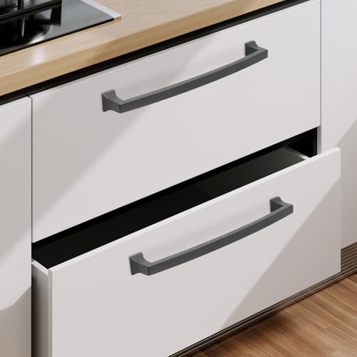 COTYKILEY 10 Pack 7.5Inch(192mm) Matte Black Cabinet Handles Black Kitchen Cabinet Pulls Cabinet Door Handles Kitchen Cabinet Hardware - color: Matte Black, size: 7.5" Hole Center（192MM）
