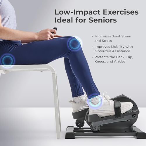 Sunny Health & Fitness Under Desk Pedal Elliptical Machine Leg Exerciser - color: Gray