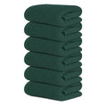 Tens Towels Pack of 6 Hand Towels, 100% Cotton, Lighter Weight, Quick to Dry, 16 x 28 Inches, Super Soft & Absorbent, Perfect for Bathroom & Kitchen (Hunter Green) - color: Hunter Green