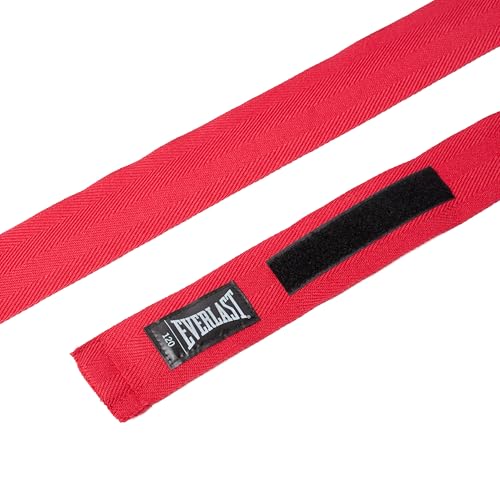 Everlast Core Handwraps 120in – Boxing Hand Wraps for Gloves, Wrist & Knuckle Support - color: Red, size: 120 Inch