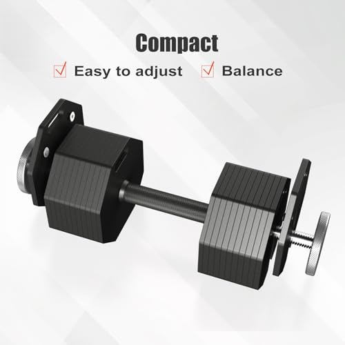 Adjustable Dumbbell Weight Plates, Each 5lb Durable Versatile - size: 30 LBS