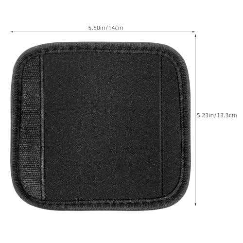 Yardwe 3pcs Detachable Anti-Slip Pull-up Handle Grip Sleeves Protective Pads for Doorway Horizontal Bars Dumbbells Barbells, Black - color: Black