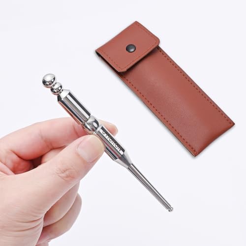 STICKON Stainless Steel Acupressure Pen Trigger Point Massage Tool Relief Pain Tools for Full Body, Massage Pen for Facial Deep Tissue(STICKON-65) - style: STICKON-65 Shape