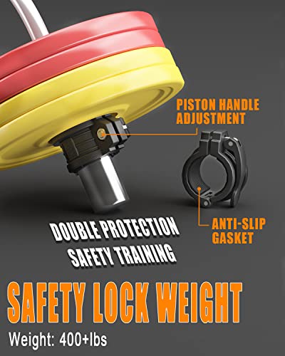 Barbell Clamps 2inch - 2 PCS Adjustable Barbell Clips Quick Release Locking Weight Clips Olympic Barbell Collars (Black 1.8-2inch) - color: Black 1.8-2inch