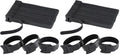 MVYC 120PCS 6 Inch Reusable Cable Ties Wire Ties Cord Organizer Cable Organizer Adjustable Management Black (Pack of 2) - size: 6 Inch (Black) (Pack of 2)