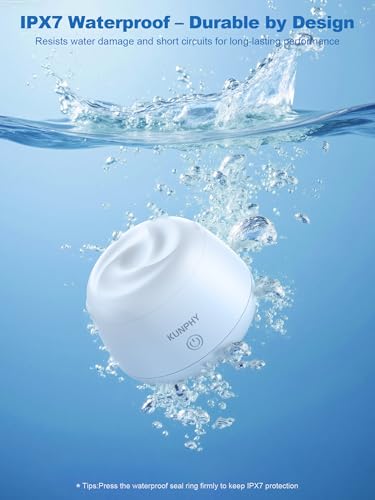 KUNPHY Ultrasonic Retainer Cleaner Machine, 48kHz Dental Cleaning Pod Home | 4 LED Light 48KHz Ultrasound Portable Mouthguard Night Guard Cleaner, IPX7 Waterproof, Quiet 45dB, Overheat Protection, White - size: 200ML