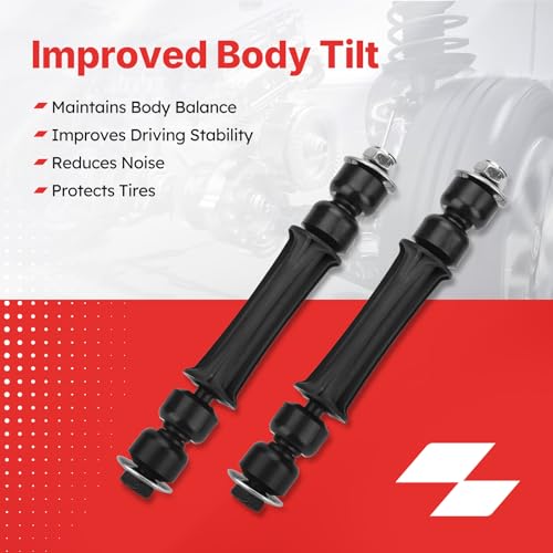 K700538 Front Sway Bar Stabilizer End Links for 07-17 Chevy Silverado 1500,07-13 Avalanche,07-16 Tahoe,15-16 Suburban/07-16 Cadillac Escalade Replace K700432/GMC 07-17 Sierra 1500,07-16 Yukon - color: K700432, size: Sway Bar Links