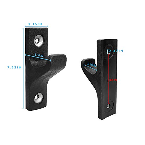 Luwint Wall Mounted Horizontal Barbell Holder, 1 Bar/2 Bars Storage Rack - style: B.1 Bar Holder