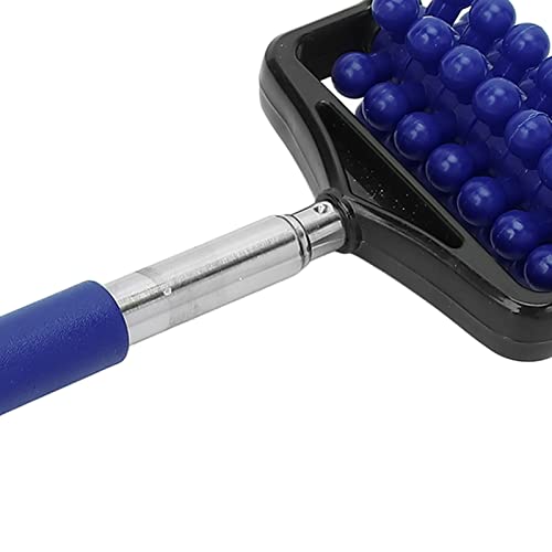 Telescopic Yoga Massage Stick for Men and Women – Granular Body Roller for Neck, Back, Legs, Home Use (Navy Blue)