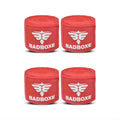 TWISTER FIGHT WEAR Boxing Hand Wraps 180" (4.5 Meter) – Premium Cotton-Polyester Blend with Thumb Loop and Hook & Loop Closure for Boxing, MMA, Muay Thai & Kickboxing - color: Red (2 Pair)