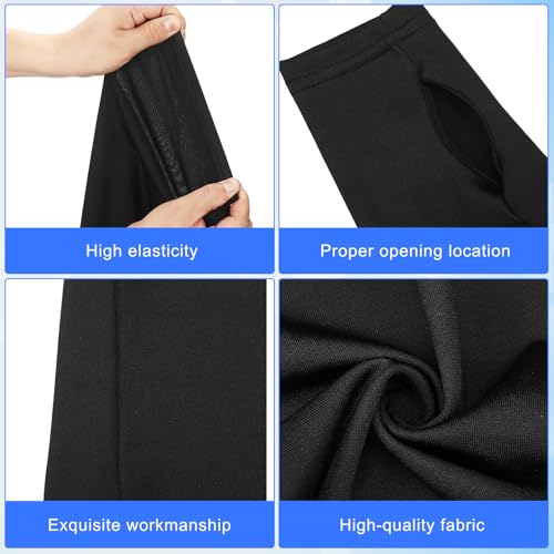 Boao 8 Pcs Arm Cast Covers Protector Splint Cast Covers Soft Elastic Arm Sling Sports Sleeve Reusable Breathable Wrist Elbow(Black,Large) - color: Black