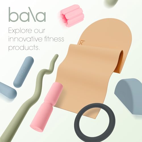 Bala Hourglass Foam Roller (Sand) - Soft Density Back Roller Foam for Physical Therapy, Deep Tissue Muscle Massage, Flexibility & Stretching - Workout Roller for Yoga, Neck, Back & Legs Exercise - color: Sand