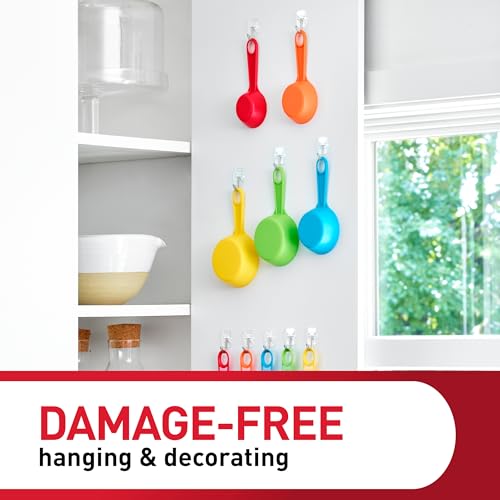 Command Small Clear Wire Toggle Hooks, 10 Wall Hook and 12 Strips, Damage-Free Hanging with Adhesive, Great for Hanging, Organization and Storage, Holds up to 0.5 lb - size: 1 Pack