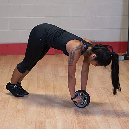 Body-Solid Tools (BSTAB1) Ab Roller Wheel, Core Strengthening Abdominal Workout Exercise Tool, Ideal for Oblique Plank Exercises and Ab Workouts